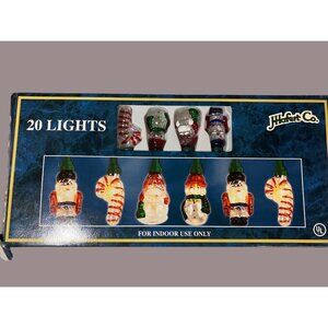 Indoor Christmas Lights With Santa & Candy Cane Figures J. Hofert Co.